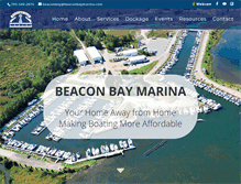 Tablet Screenshot of beaconbaymarina.com